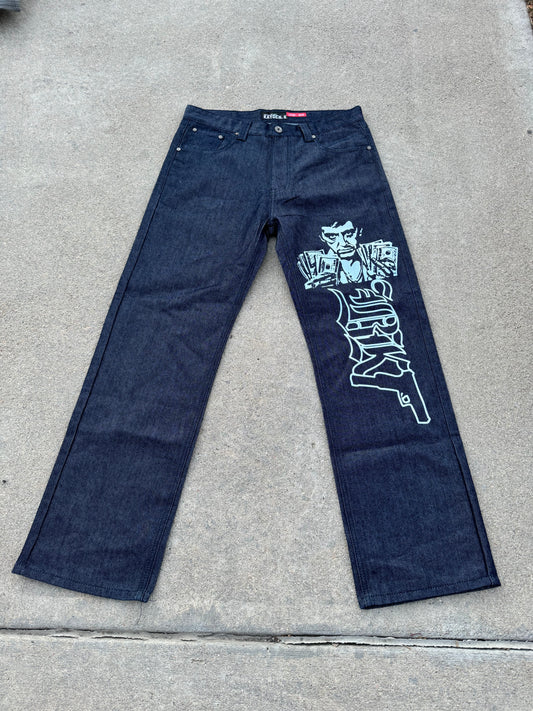 BLUE SCARFACE JEANS