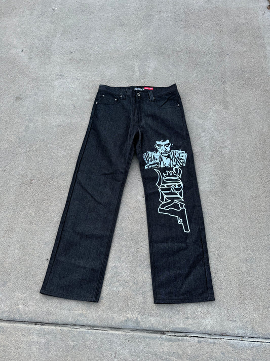 BLK SCARFACE JEANS