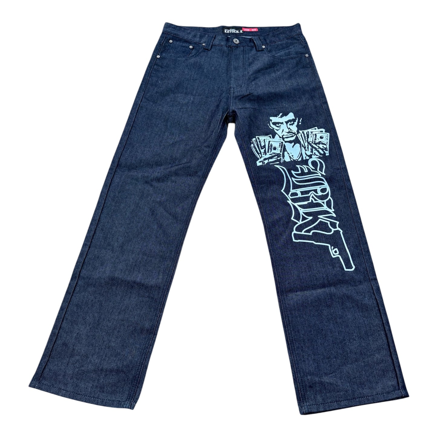 BKT NAVY SCARFACE JEANS